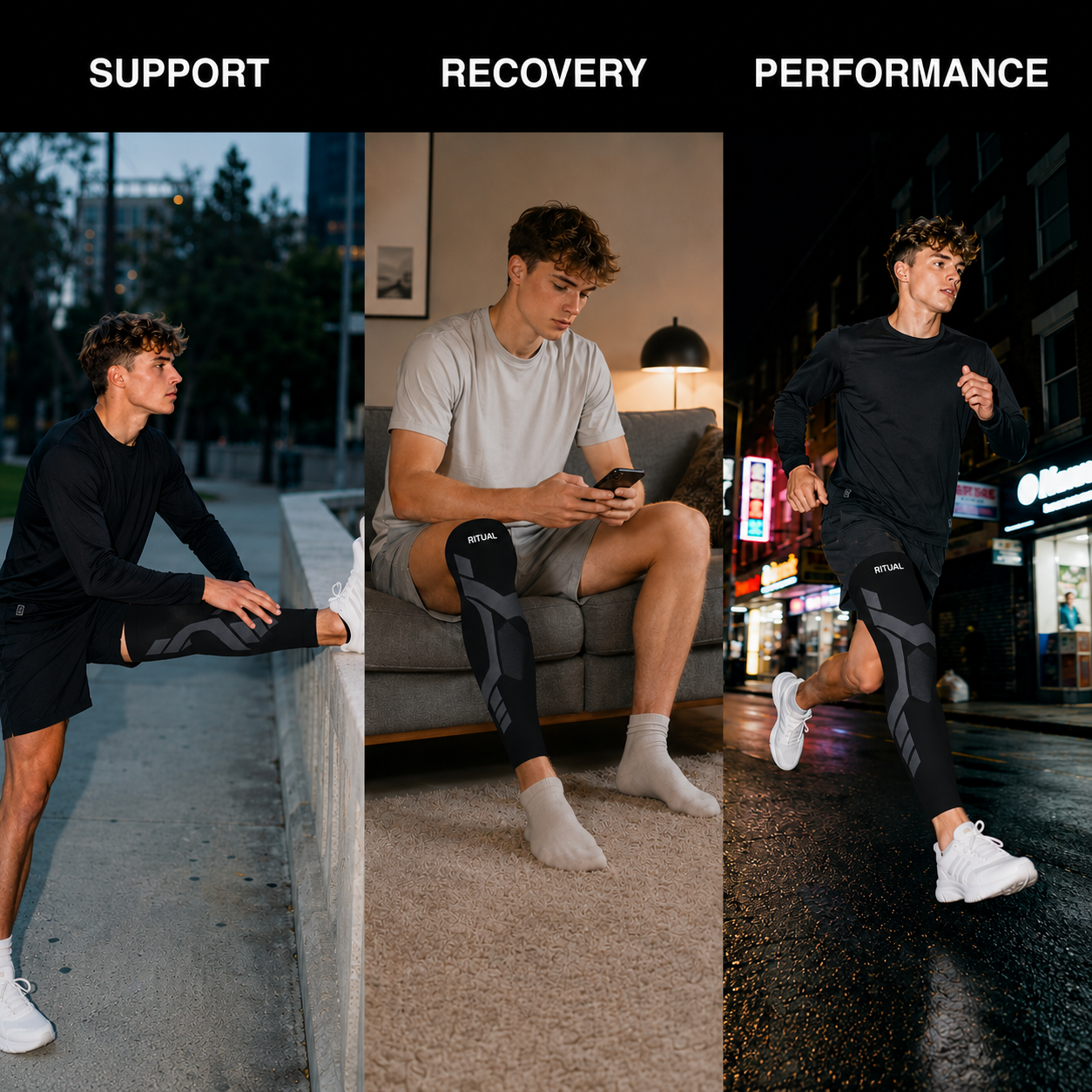 Compression Sleeves V2 for Knees and Legs
