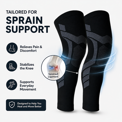 Compression Sleeves V2 - for Knee Sprain Recovery